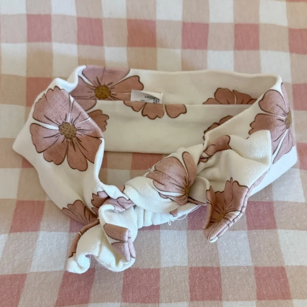 Daisy Printed Knotted Headband